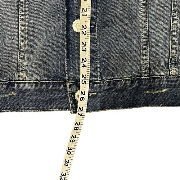Distressed Forever 21 Jean Jacket NWT Size M - Picture 7 of 7